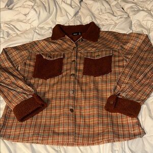 Akaiv Brown Fleece Jacket